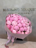 “35  peonies Sarah Bernhardt”